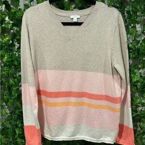 J. Jill Cream Knit Sweater